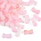 Gradient Color Transparent Acrylic Beads, with Golden Foil, Bone, Pink, 15x7x6.5mm, Hole: 2.5mm, about: 1470pcs/500g
