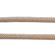 編み込みポリエステルコード  淡い茶色  4mm  約21.87ヤード（20m）/ロール&nbsp;OCOR-S109-4mm-08-5