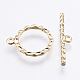 Brass Toggle Clasps&nbsp;KK-G333-16G-NF-2
