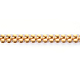 真鍮リンクチェーン  葉形  溶接されていない  ニッケルフリー  18KGP本金メッキ  7.5x8x2mm&nbsp;CHC-T014-002G-NF-4
