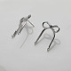 Brass Stud Earring Finding&nbsp;LS-KK-U061-14B-P-3