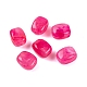 アクリルビーズ  イミテーション翡翠  長方形  フクシア  13x11x8mm  穴：1.5mm。 510個/ 500 G&nbsp;OACR-H120-02I-1