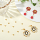 30Pcs Brass Ear Nuts&nbsp;KK-BBC0019-92G-4