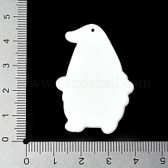印刷されたアクリルパーツ  イースター  イースターエッグを持ったノーム  パールピンク  44x29x2mm  穴：1mm&nbsp;OACR-V004-02A