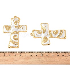 304 Stainless Steel Enamel Rhinestone Big Pendants&nbsp;STAS-L314-09G-03