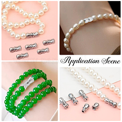 304ステンレススチール製ネジ留め具12セット  コラム  ステンレス鋼色  11.5x5mm  穴：0.7~1mm&nbsp;STAS-BBC0009-42