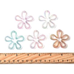 20Pcs 5 Colors Plated UV Acrylic Beads&nbsp;TACR-FS0001-66