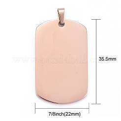 Ion Plating(IP) 304 Stainless Steel Pendants&nbsp;LS-STAS-I311-03A-RG