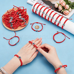 6Pcs Waxed Polyester Cord Bracelets&nbsp;BJEW-WA00002