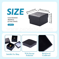 Shell Textured Paper Jewelry Ring Storage Gift Boxes&nbsp;CON-TAC0014-15E