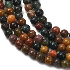 Natural Ocean Jasper Beads Strands&nbsp;G-F668-26-4mm