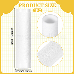アクリルテクスチャローラー  粘土ツール  コラム  ホワイト  120x32mm&nbsp;DIY-WH0622-359A
