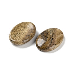 Oval Natural Picture Jasper Worry Stone&nbsp;G-G104-01A