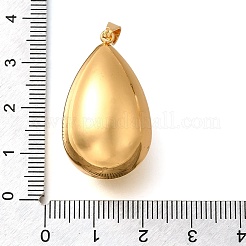 304ステンレスペンダント  ティアドロップチャーム  ゴールドカラー  31x18.5x17.5mm  穴：5.5x3mm&nbsp;STAS-H200-04G