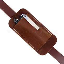 牛革製ミリタリーナイフシース1個  長方形  シエナ  118x57x20.5mm&nbsp;AJEW-CL0002-27A