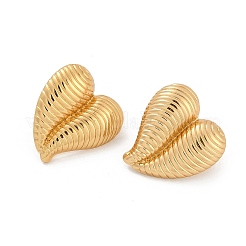Heart 304 Stainless Steel Stud Earrings&nbsp;EJEW-L287-071G