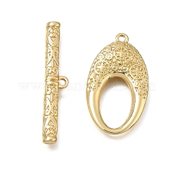 Brass Toggle Clasps&nbsp;KK-CJC6001-01B-G-RS