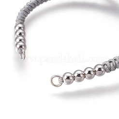 Nylon Cord Braided Bead Bracelets Making&nbsp;BJEW-F360-FP03