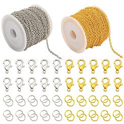 DIY Iron Cable Chains Necklaces/Bracelets Making Kits&nbsp;DIY-YW0010-23G