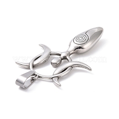 Non-Tarnish 304 Stainless Steel Manual Polishing Big Pendants&nbsp;STAS-G276-07P