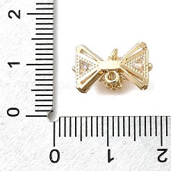 Brass Micro Pave Cubic Zirconia Pendants&nbsp;KK-U061-22G