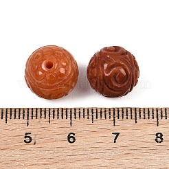 Dyed Natural Myanmar Jade Burmese Jade Carved Beads&nbsp;GG-CBAC08B-04A-01