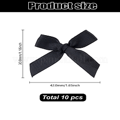 10Pcs Bowknot Polyester Alligator Hair Clips&nbsp;AJEW-LP0008-08B