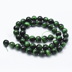 Natural Tiger Eye Beads Strands&nbsp;G-F561-8mm-B01