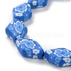 手作り樹脂粘土ビーズ連売り  ミックスカラー  14~34x11~26x8~16mm  穴：1.5~2.5mm  14.96''~16.14''（38~41センチメートル）  11~38のPCについて&nbsp;CLAY-G107-01