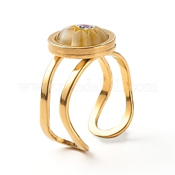 Stainless Steel Cuff Rings&nbsp;RJEW-JR00367
