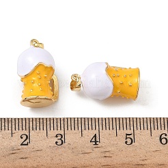 Brass Enamel Pendants&nbsp;KK-F924-09G-02