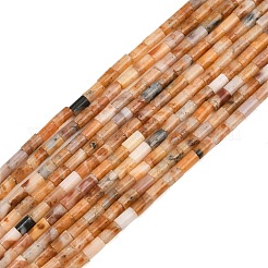 天然石トパーズ翡翠ビーズ連売り  コラム  4x2mm  穴：0.8mm  約102個/連  15.75''（40センチメートル）&nbsp;GG-CBAED3F-A09