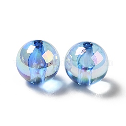 UV Plating Rainbow Iridescent Acrylic Beads&nbsp;TACR-D010-01C