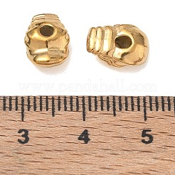 304ステンレススチールビーズ  巻き貝の殻形状  イオンプレーティング（ip）  18KGP本金メッキ  10.5x4x7.5mm  穴：2mm&nbsp;SA-CBA740F-12G