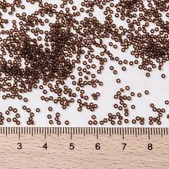 MIYUKIラウンドロカイユビーズ  日本製シードビーズ  （rr2400)透明ダークトパーズ  15/0  1.5mm  穴：0.7mm  約5555PCS /ボトル  10 G /ボトル&nbsp;SEED-JP0010-RR2400