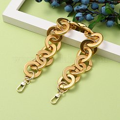3色不透明スプレー塗装アクリルリンクバッグハンドル  合金回転式ナスカン付き  バッグストラップ用交換アクセサリー用  ミックスカラー  17.32インチ（44cm）  3個/セット&nbsp;AJEW-BA00064