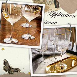 Hexagon with Letter Alloy Black Enamel Pendants Wine Glass Charms&nbsp;DIY-SC0030-20