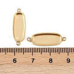 304 Stainless Steel Cabochon Connector Settings&nbsp;STAS-A194-06C-G