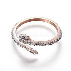 304 Stainless Steel Cuff Rings&nbsp;RJEW-E158-02RG