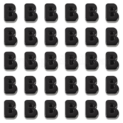 アクリルヨーロピアンビーズ  大穴ビーズ  文字B  21x17.5x13.5mm  穴：6mm&nbsp;OACR-TAC0013-14B