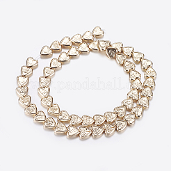 Non-magnetic Synthetic Hematite Beads Strands&nbsp;G-P338-21A-8mm-KCG