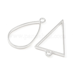 10Pcs Alloy Open Back Bezel Pendants&nbsp;PALLOY-YWC0002-02S
