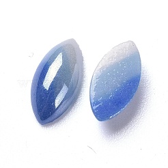 不透明ガラスカボション  縞模様  トライカラーストライプ  馬の目  カラフル  10x5x3mm&nbsp;GGLA-S038-03I-5x10