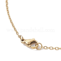MIYUKI Delica Beads Beaded Mermaid Tail Pendant 304 Stainless Steel Cable Chain Necklaces for Women&nbsp;NJEW-MZ00130-01