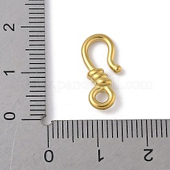 304ステンレス鋼S字フック  ゴールドカラー  16.5x8x3.5mm  穴：2.5mm&nbsp;LS-STAS-P408-04A-G