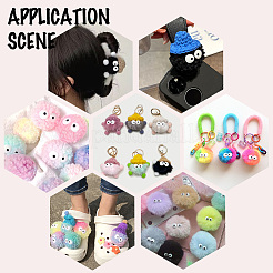 100Pcs Craft Resin Doll Eyes Cabochons&nbsp;DIY-PH0010-29