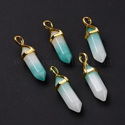 Natural White Jade Pointed Pendants&nbsp;G-K329-31G