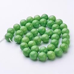 Natural Mashan Jade Round Beads Strands&nbsp;G-D263-10mm-XS17