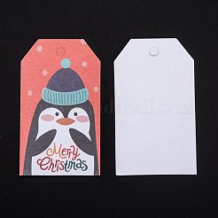 紙ギフトタグ  ハングタグ  ジュートより糸付き  クリスマスの装飾のための  クリスマステーマの模様  7.6x4.5x0.02cm  穴：5mm  50個/袋&nbsp;CDIS-P005-D08