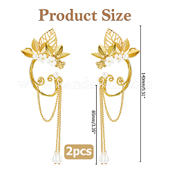 Alloy Leaf Cuff Earrings&nbsp;EJEW-HS00003